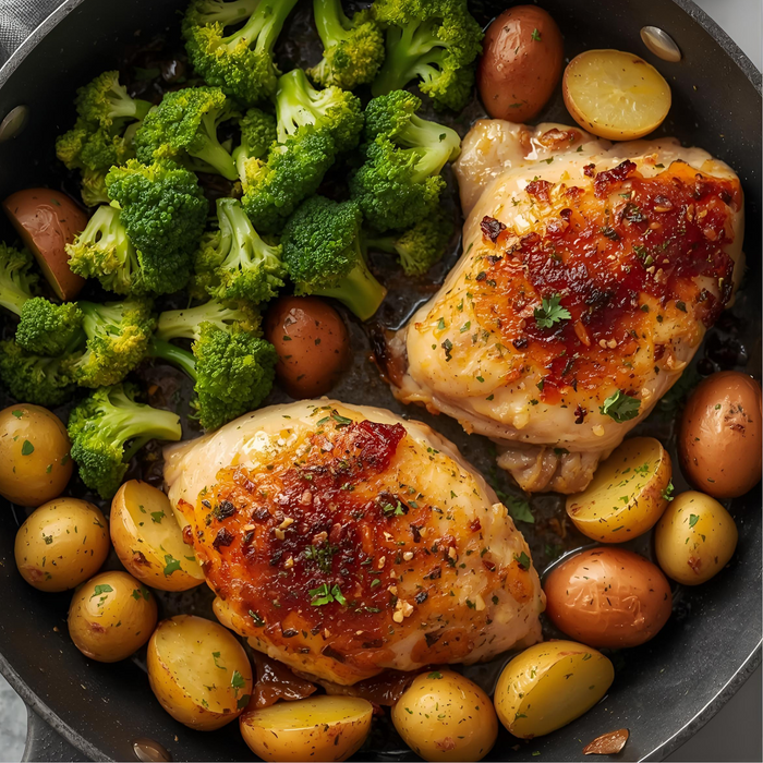 One-Pan Lemon Herb Chicken with Veggies