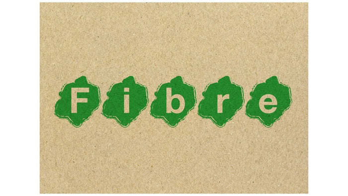A graphic with the letters FIBRE