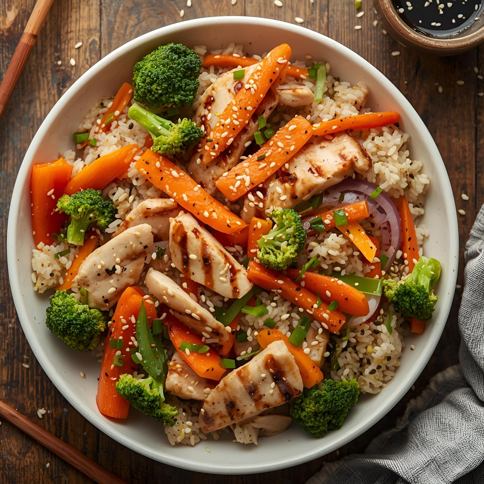 Asian Chicken & Veggie Stir-Fry