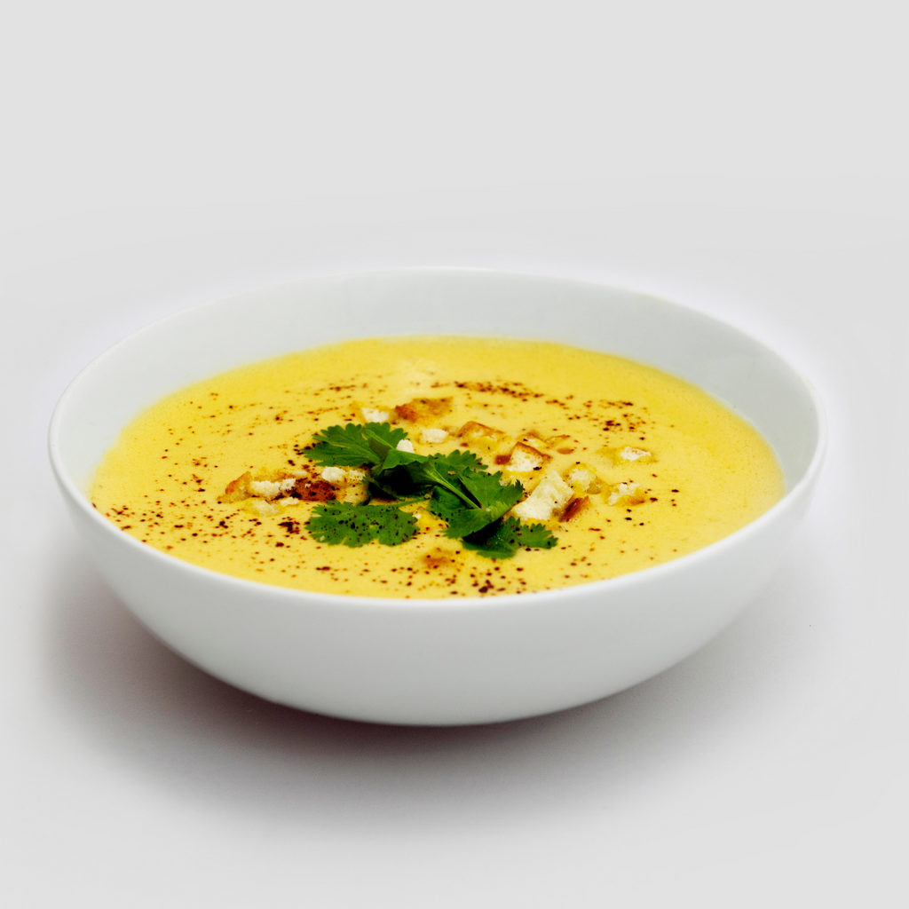 Prepared bowl of chilli oriental soup